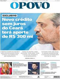 Capa do jornal O Povo 06/12/2025