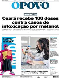 Capa do jornal O Povo 07/10/2025