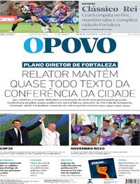 Capa do jornal O Povo 07/11/2025