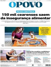 Capa do jornal O Povo 11/10/2025
