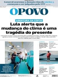 Capa do jornal O Povo 11/11/2025