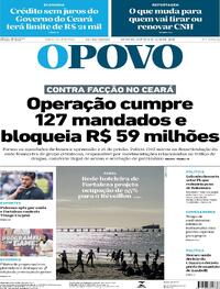 Capa do jornal O Povo 12/12/2025