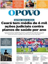 Capa do jornal O Povo 13/06/2025