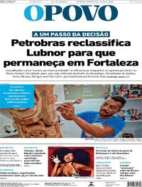 Capa do jornal O Povo 13/09/2025