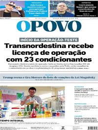 Capa do jornal O Povo 13/12/2025