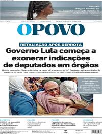 Capa do jornal O Povo 14/10/2025