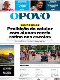 Capa do jornal O Povo 15/09/2025