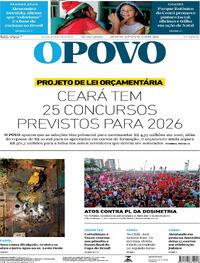 Capa do jornal O Povo 15/12/2025
