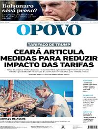Capa do jornal O Povo 16/07/2025