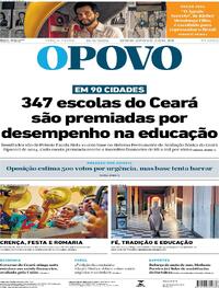 Capa do jornal O Povo 16/09/2025