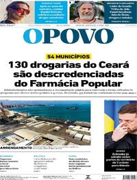 Capa do jornal O Povo 18/08/2025