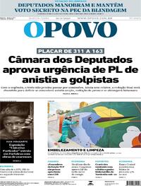Capa do jornal O Povo 18/09/2025