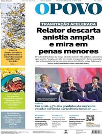 Capa do jornal O Povo 19/09/2025