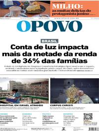 Capa do jornal O Povo 20/06/2025