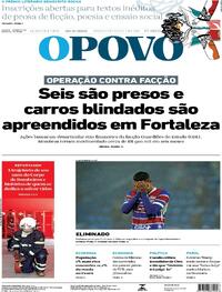 Capa do jornal O Povo 20/08/2025