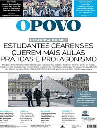 Capa do jornal O Povo 20/10/2025