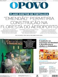 Capa do jornal O Povo 20/11/2025