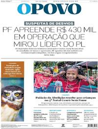 Capa do jornal O Povo 20/12/2025