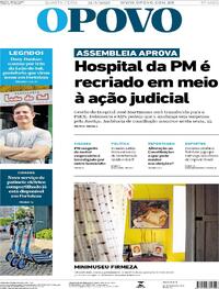 Capa do jornal O Povo 21/05/2025