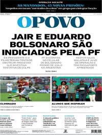 Capa do jornal O Povo 21/08/2025