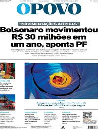 Capa do jornal O Povo 22/08/2025
