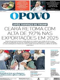 Capa do jornal O Povo 23/05/2025
