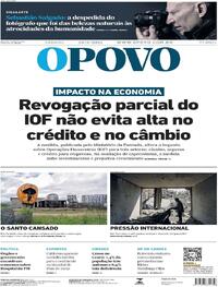 Capa do jornal O Povo 24/05/2025