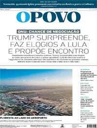 Capa do jornal O Povo 24/09/2025