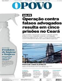 Capa do jornal O Povo 24/10/2025