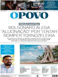 Capa do jornal O Povo 24/11/2025