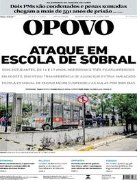 Capa do jornal O Povo 26/09/2025