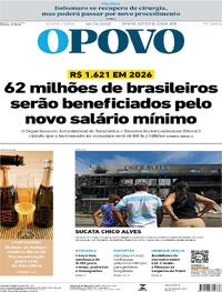 Capa do jornal O Povo 26/12/2025