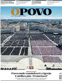 Capa do jornal O Povo 27/04/2025