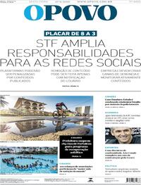 Capa do jornal O Povo 27/06/2025