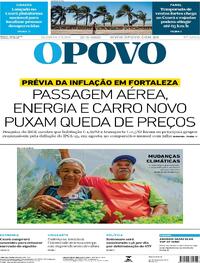 Capa do jornal O Povo 27/08/2025