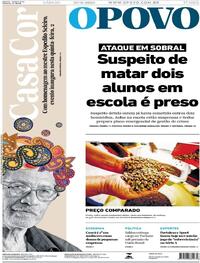 Capa do jornal O Povo 27/09/2025