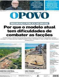 Capa do jornal O Povo 29/09/2025