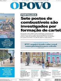 Capa do jornal O Povo 29/11/2025