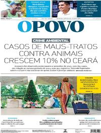 Capa do jornal O Povo 29/12/2025