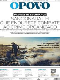 Capa do jornal O Povo 31/10/2025