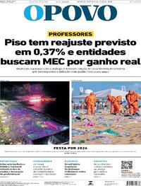 Capa do jornal O Povo 02/01/2026