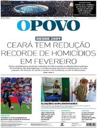 Capa do jornal O Povo 02/03/2026