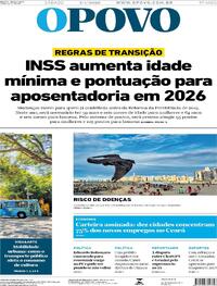 Capa do jornal O Povo 03/01/2026
