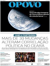 Capa do jornal O Povo 04/04/2026
