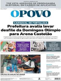Capa do jornal O Povo 04/08/2026