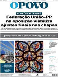 Capa Jornal O Povo