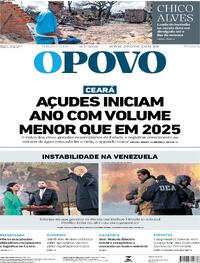 Capa do jornal O Povo 06/01/2026