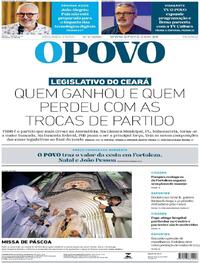 Capa do jornal O Povo 06/04/2026