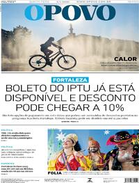 Capa do jornal O Povo 08/01/2026