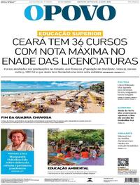Capa do jornal O Povo 08/06/2026